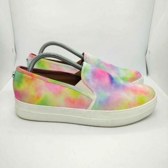 Steve Madden Toshe Multicolor Slip On‎ Sneakers Womens Size 10 Shoes Casual - Picture 1 of 8